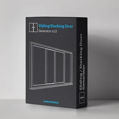 Иконка ArchvizTools Sliding & Stacking Door Generator 2.0 [En]