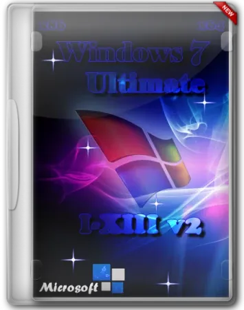 Иконка Windows 7 Ultimate SP1 x86 x64 I XIII v2 НА CD (2013) Русский